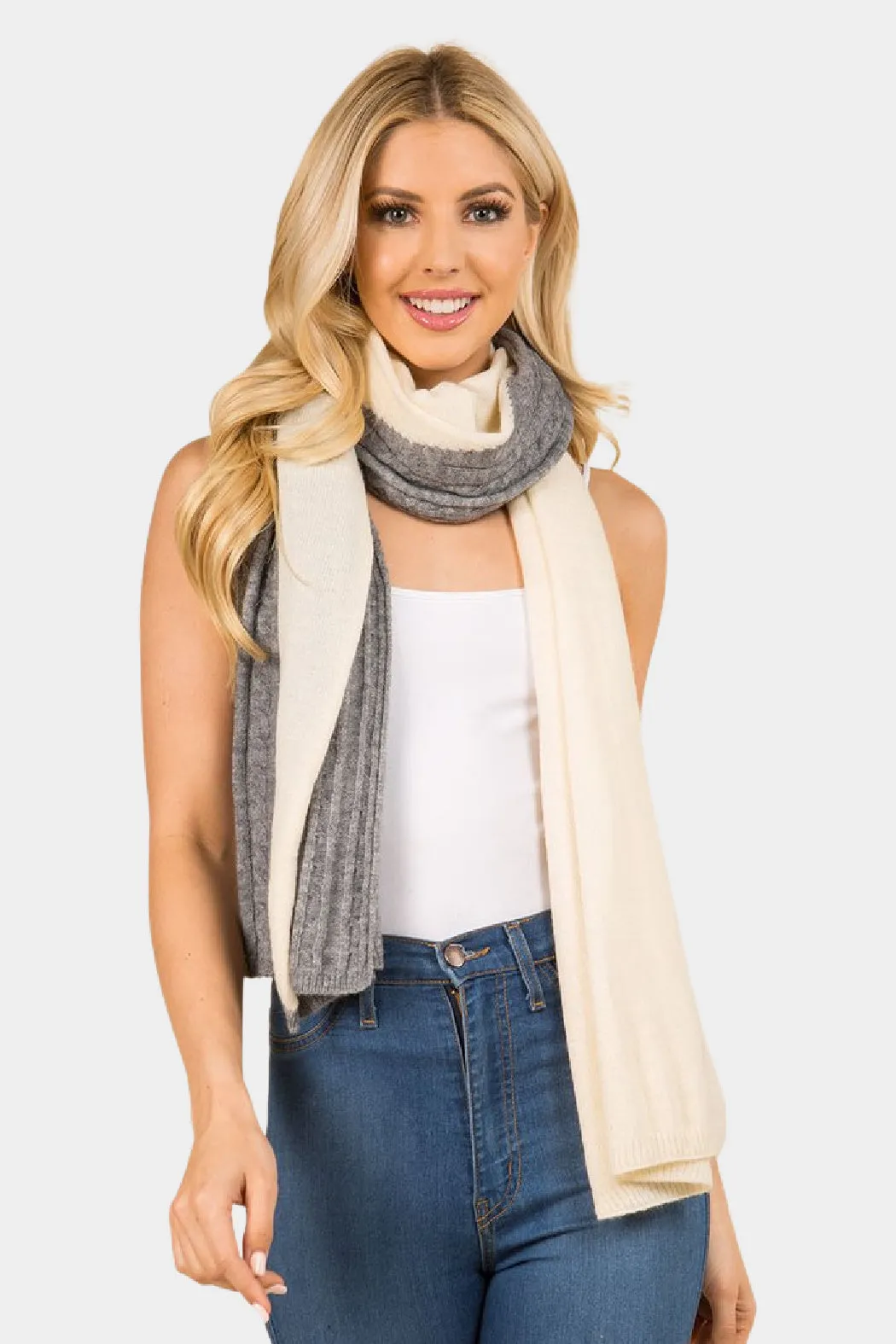 Knit Split Scarf