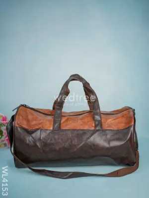 Leather Duffle Bag - Brown - WL4153
