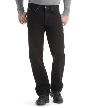 Lee Men's Regular Fit 100% Cotton Straight Leg Jeans - Black
