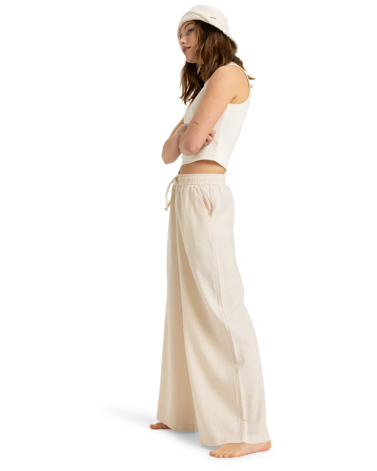 Lekeitio Break Midweight Trousers in Parchment