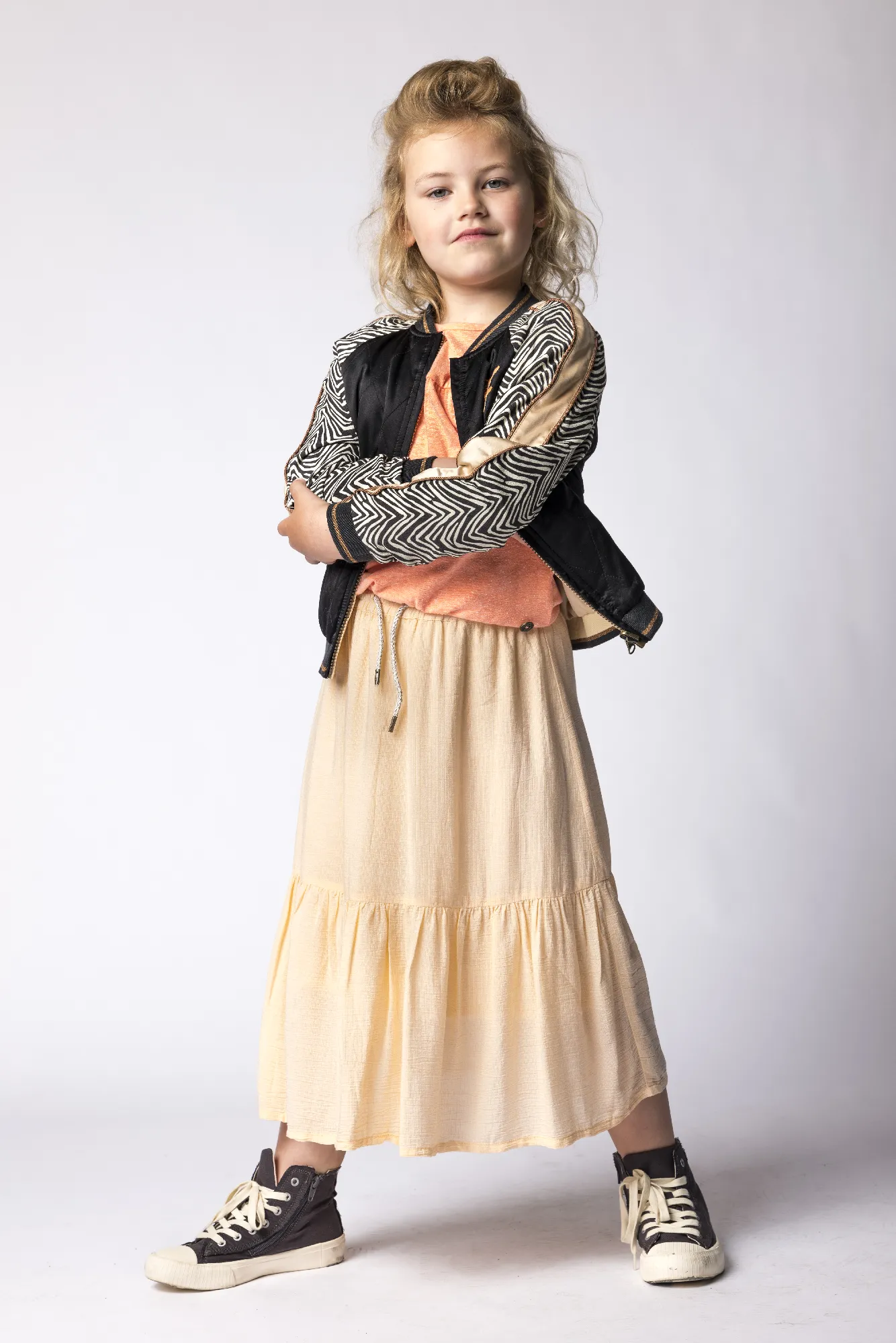 Like Flo Viscose Linnen Maxi Skirt