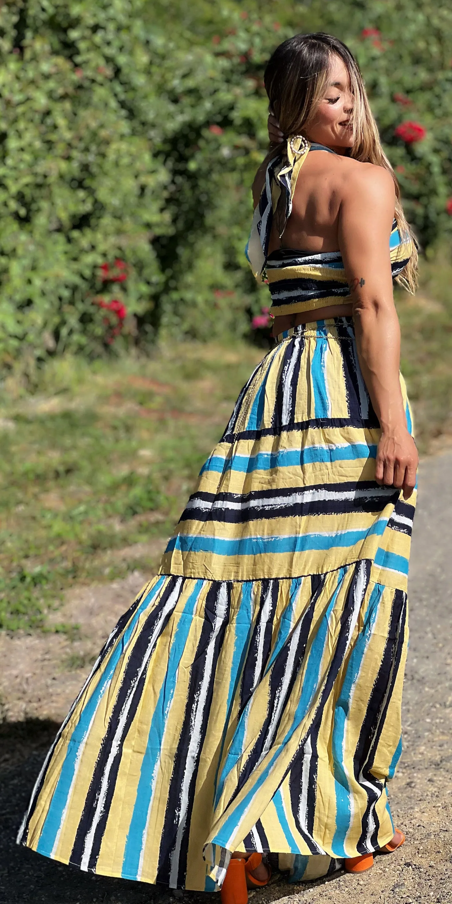 Love Stripes Skirt Set