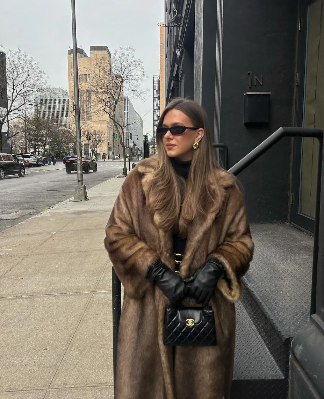 Lucy - Long Faux Fur Coat