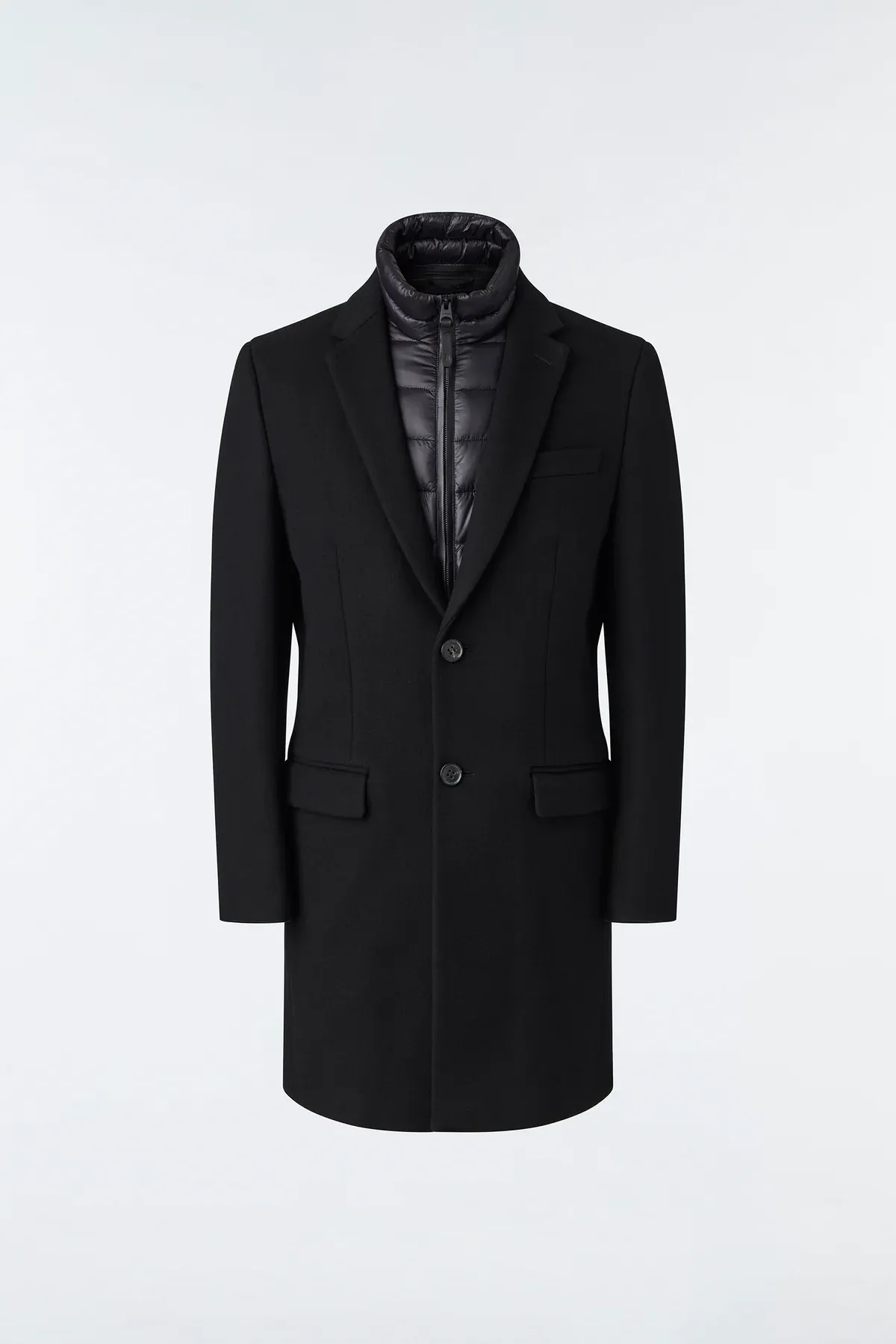 Mackage SKAI Wool 2-in-1 Top Coat with removable liner - Black