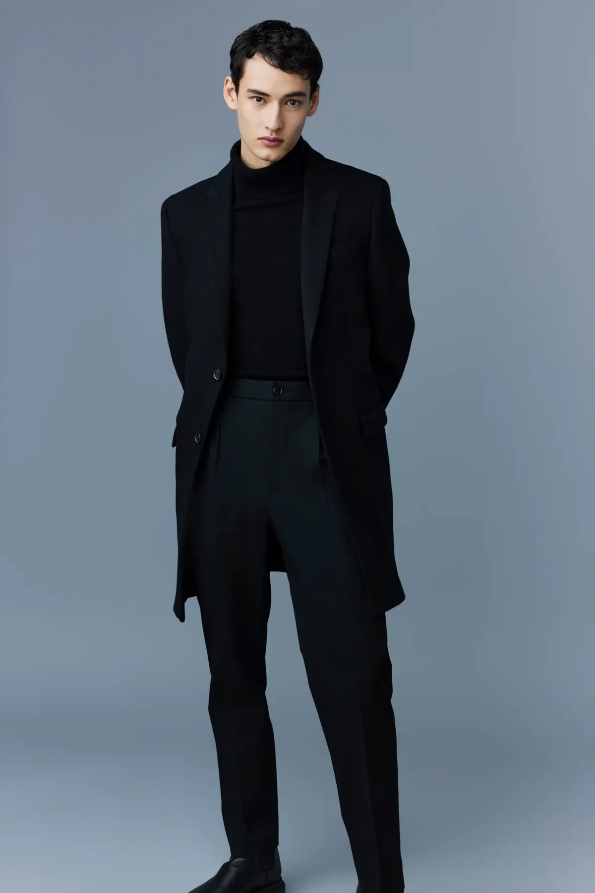 Mackage SKAI Wool 2-in-1 Top Coat with removable liner - Black