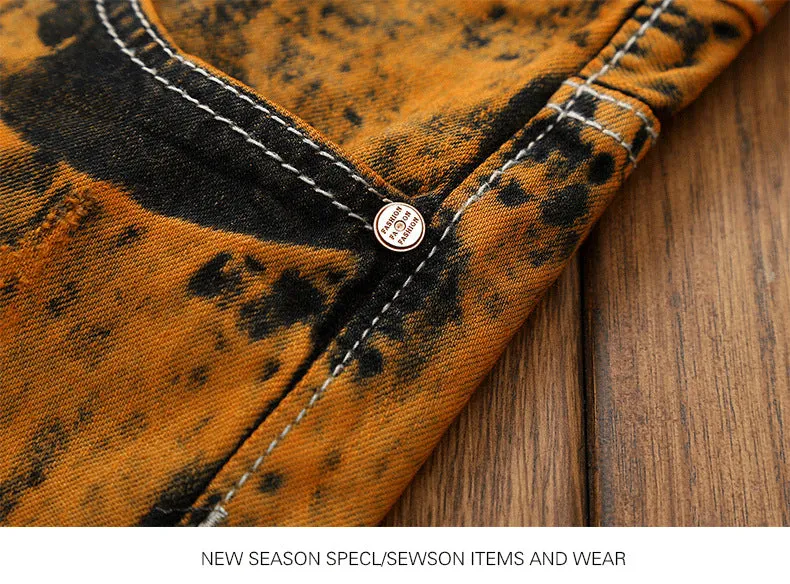 Male hole personality, straight men's Jeans