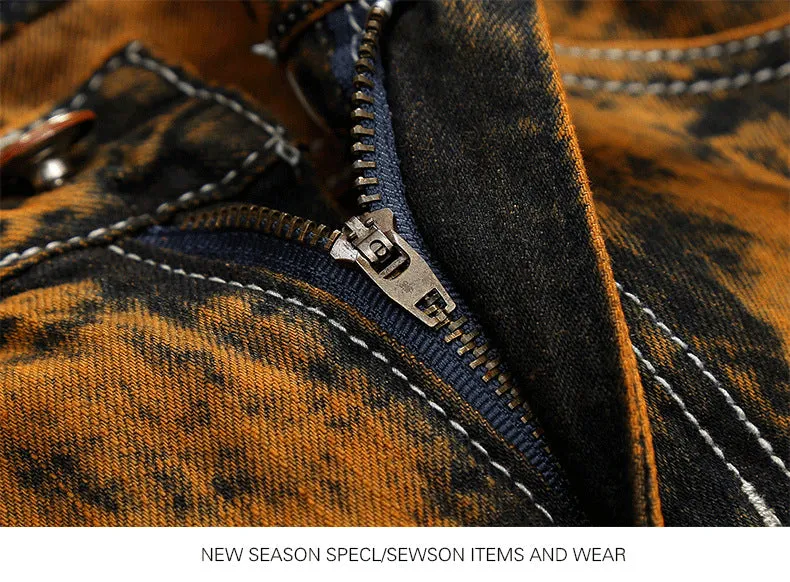 Male hole personality, straight men's Jeans