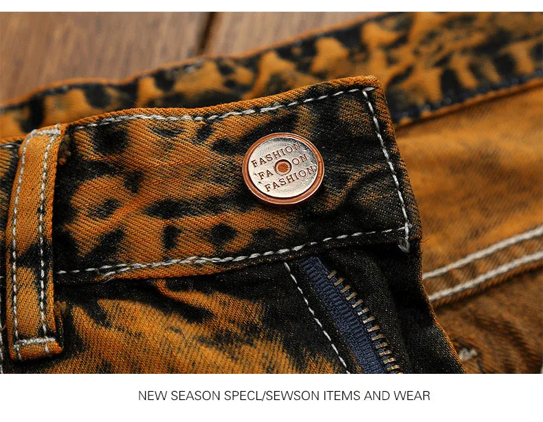 Male hole personality, straight men's Jeans