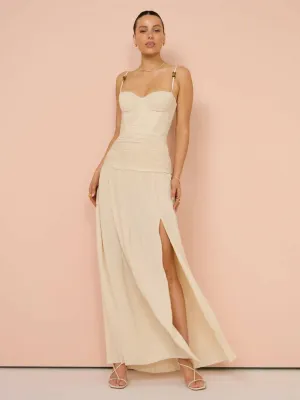 Manning Cartell Double Time Pleat Dress in Nougat
