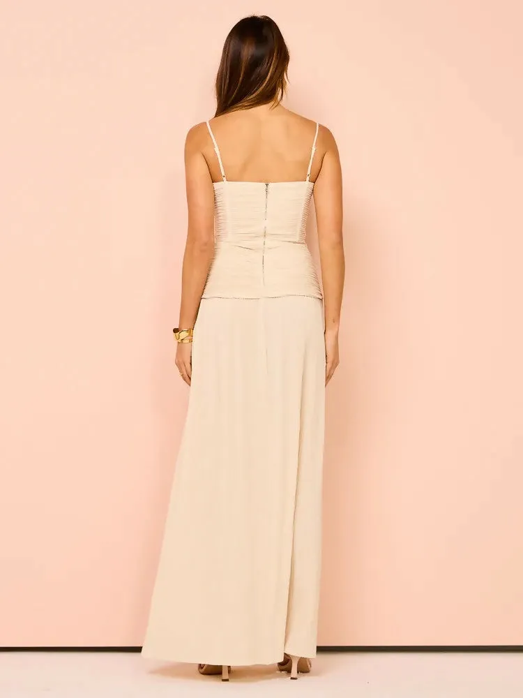 Manning Cartell Double Time Pleat Dress Nougat Size 8,10,12,14