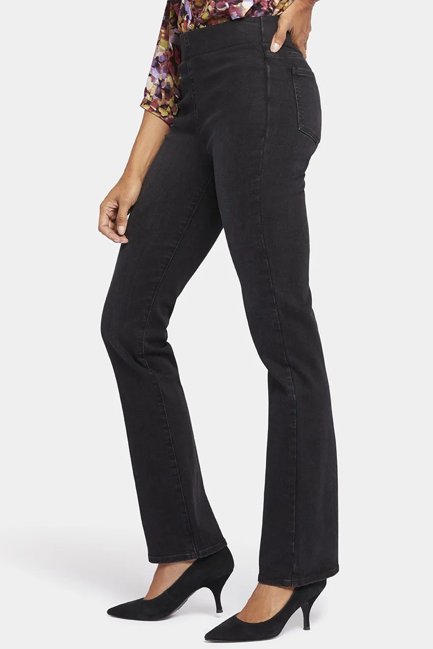 Marilyn Straight Pull-On Jeans Dark Grey SpanSpring™ Denim | Legend