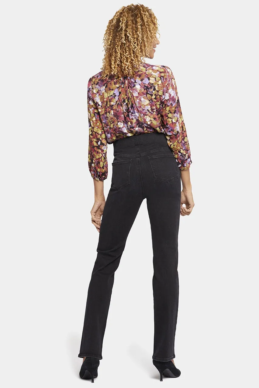 Marilyn Straight Pull-On Jeans Dark Grey SpanSpring™ Denim | Legend