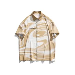 Men T-Shirt Summer Printed Shirt Casual Youth Short Sleeve Men