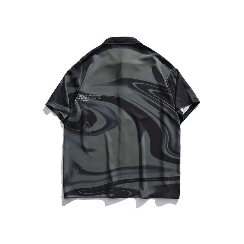 Men T-Shirt Summer Printed Shirt Casual Youth Short Sleeve Men