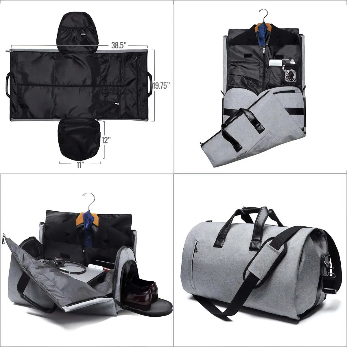 Men's Convertible Garment Duffle Bag