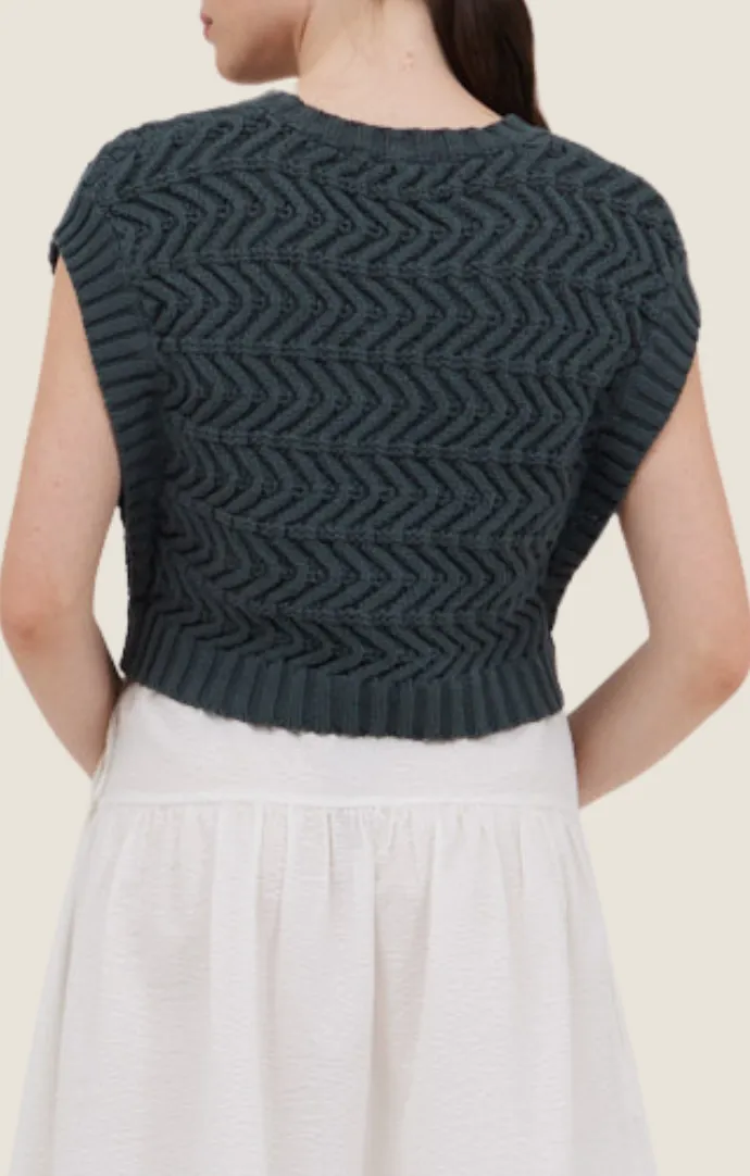 Noreen Deep Lake Knit Top