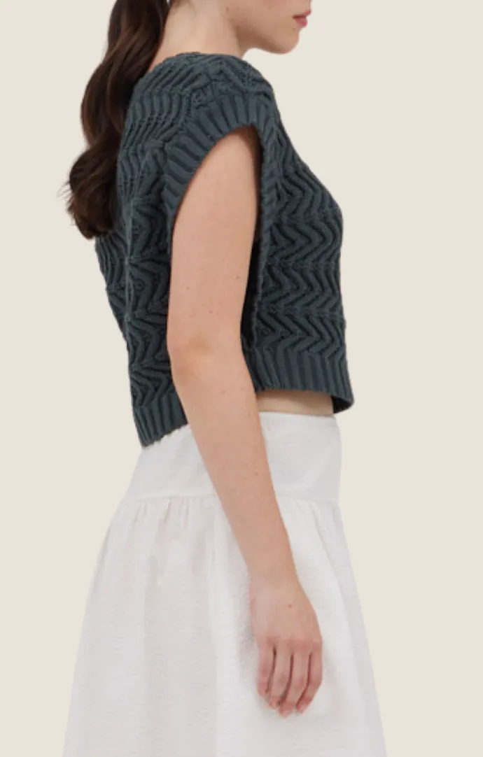 Noreen Deep Lake Knit Top
