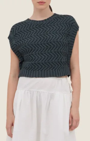 Noreen Deep Lake Knit Top