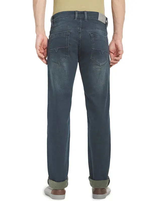 Octave Men Grey Regular Fit Cotton Mid-Rise Jeans
