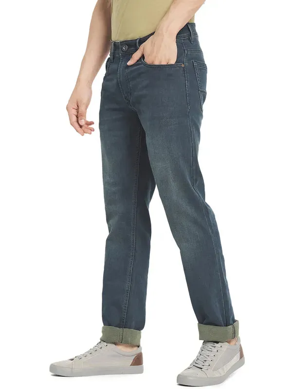 Octave Men Grey Regular Fit Cotton Mid-Rise Jeans