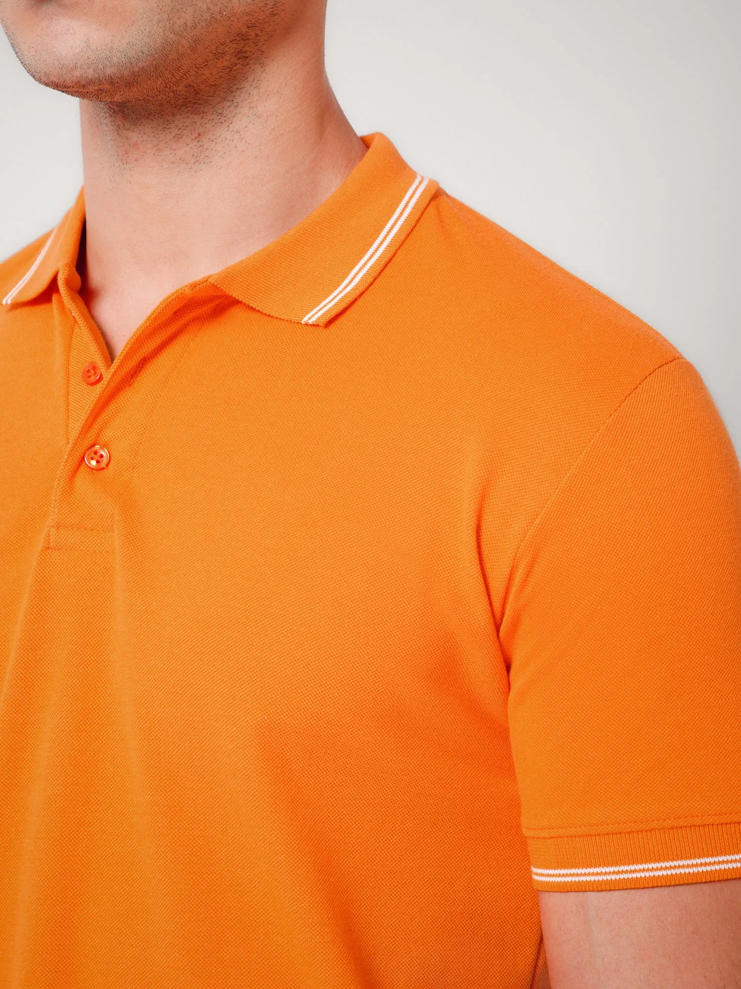 Orange Polo T-shirt