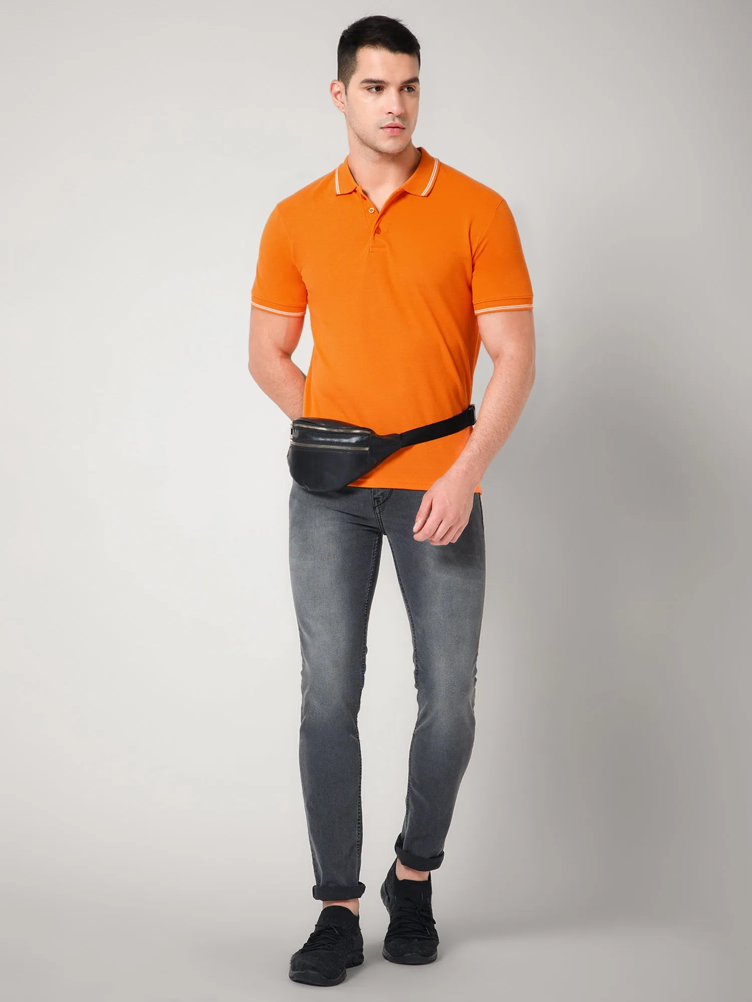Orange Polo T-shirt