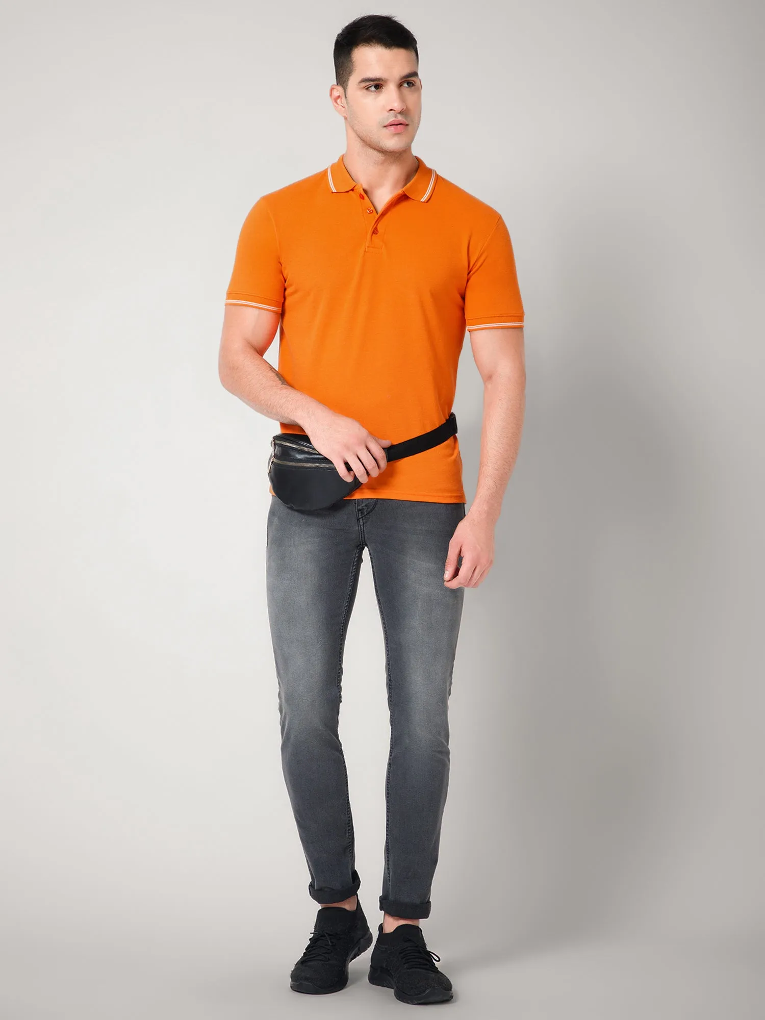 Orange Polo T-shirt