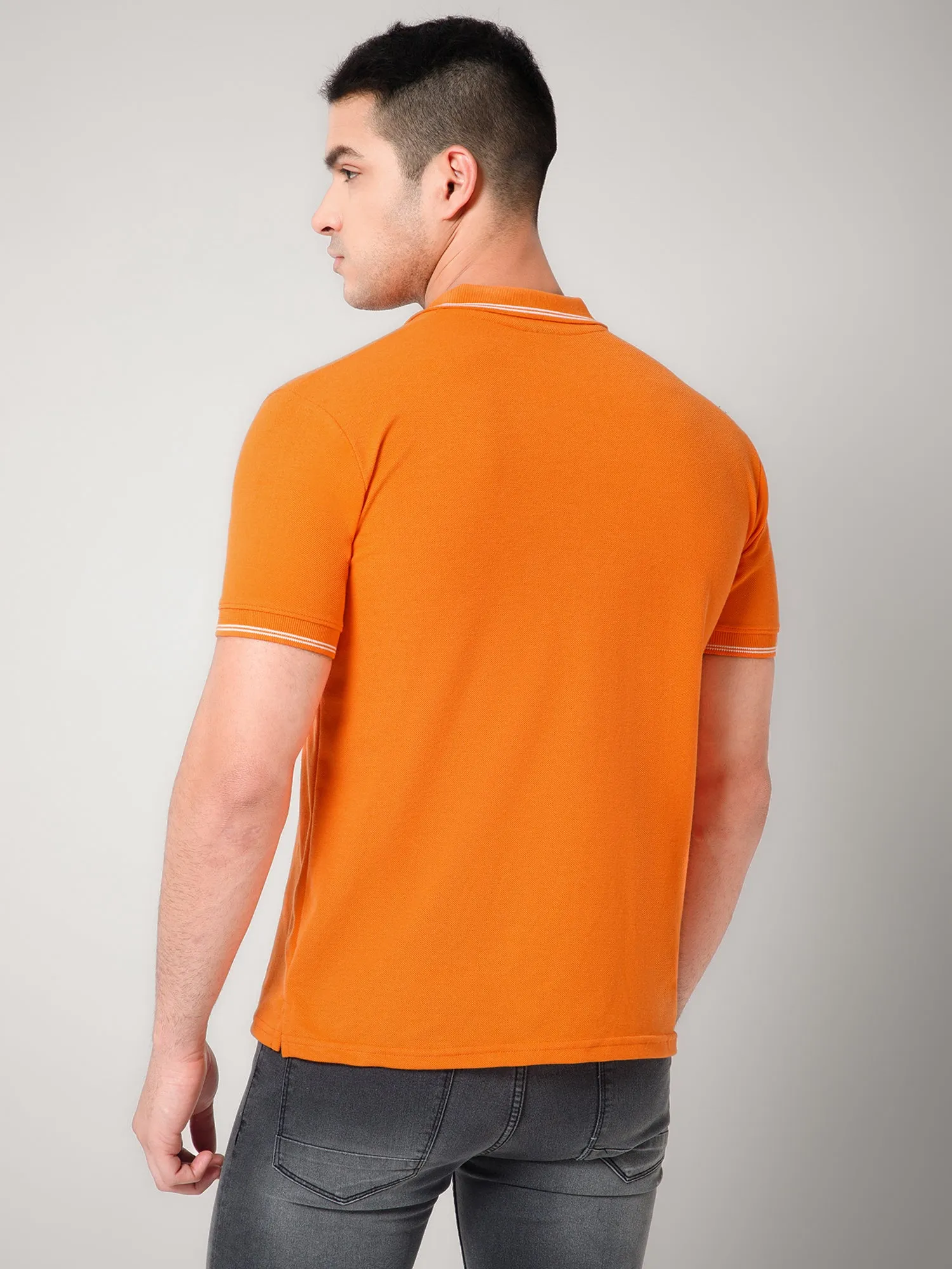 Orange Polo T-shirt