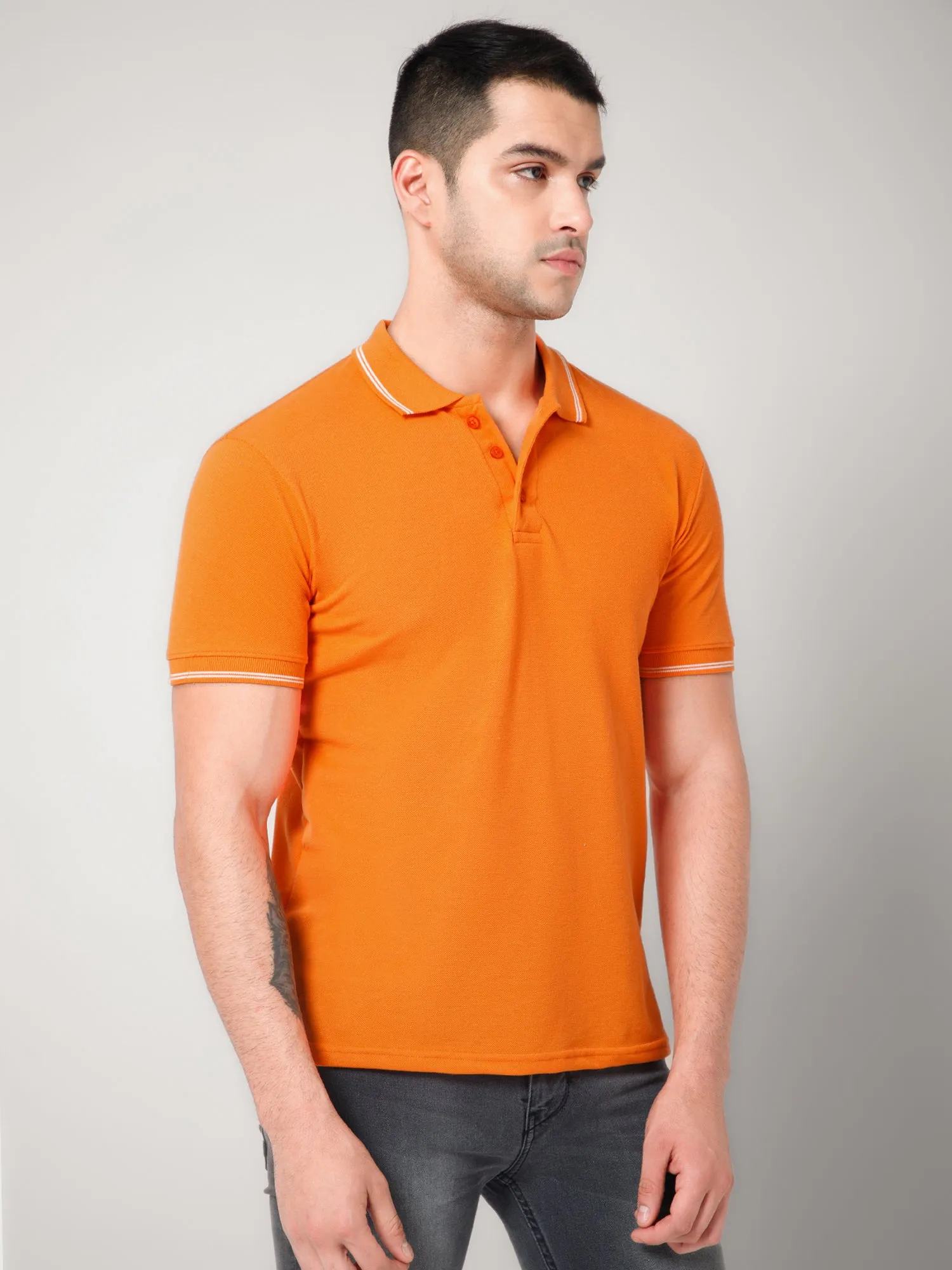 Orange Polo T-shirt