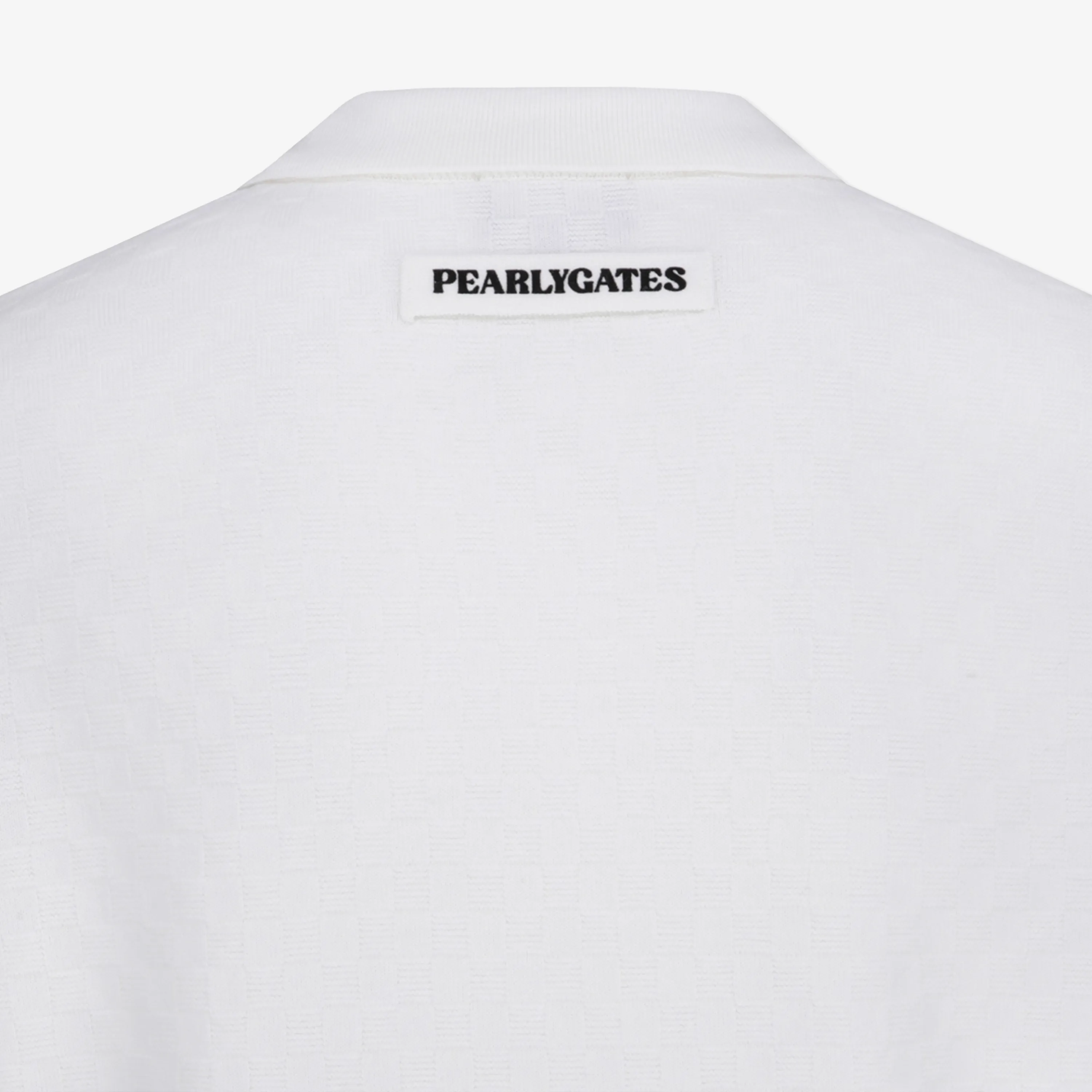 Pearly Gates Men's Long Sleeve Knit Shirt- White