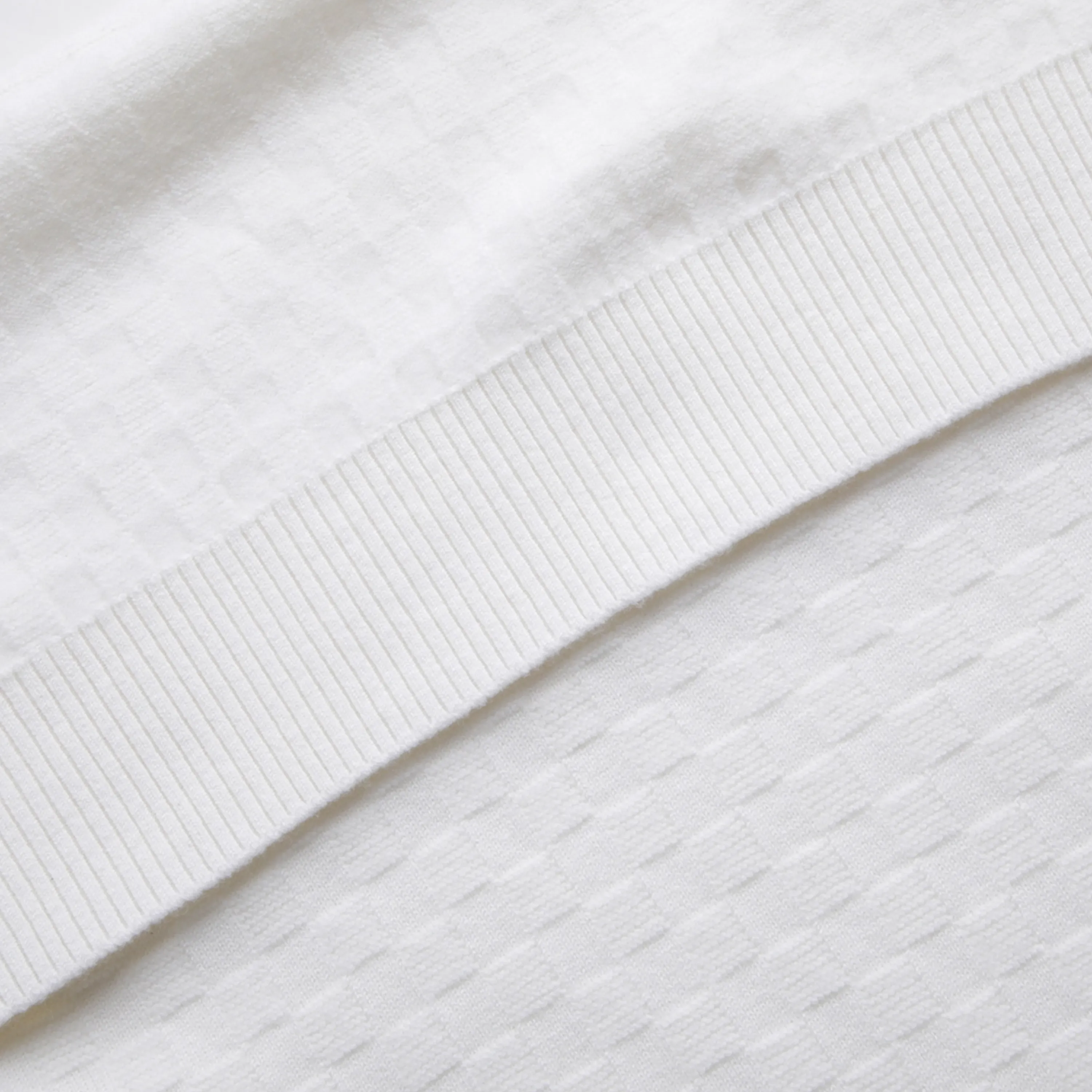 Pearly Gates Men's Long Sleeve Knit Shirt- White