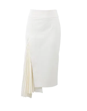 Pencil Skirt With Knife Pleats