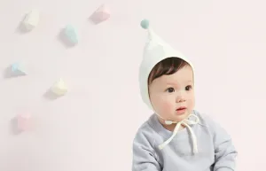 Pom & Pixie Cream Bonnet