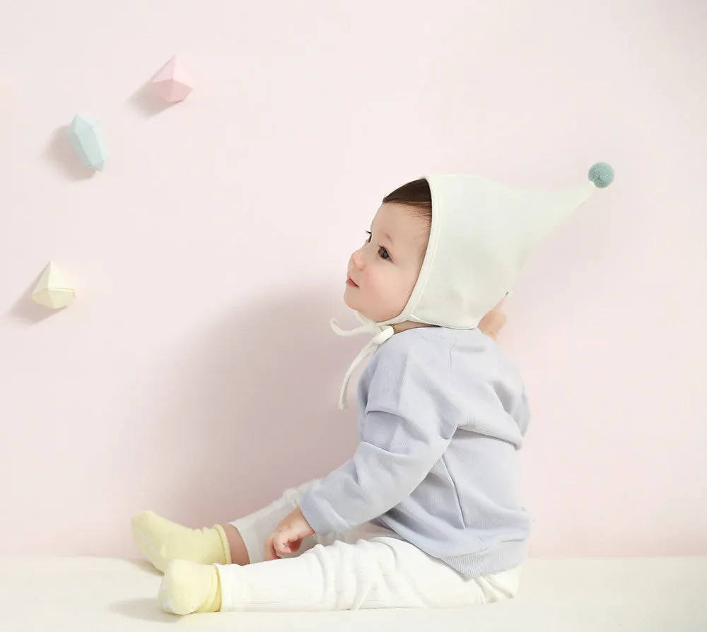 Pom & Pixie Cream Bonnet