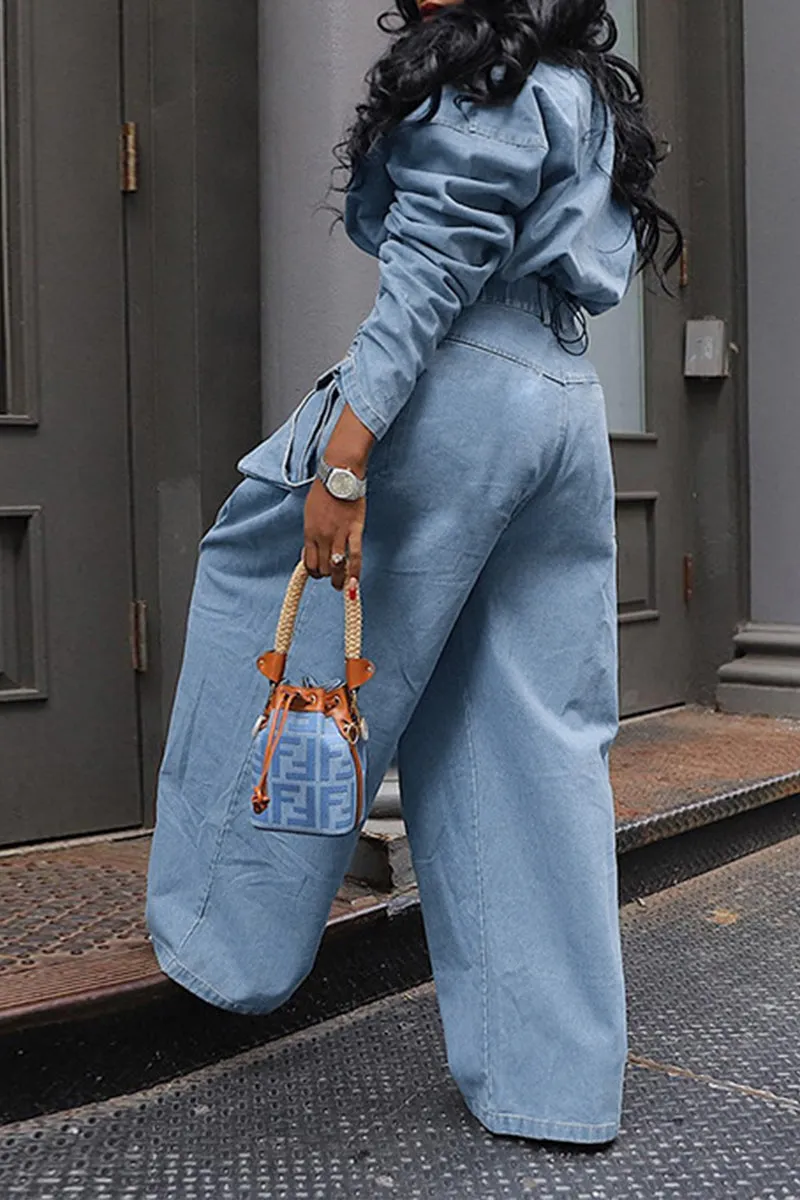 PQ3213 Baggy Denim Pants