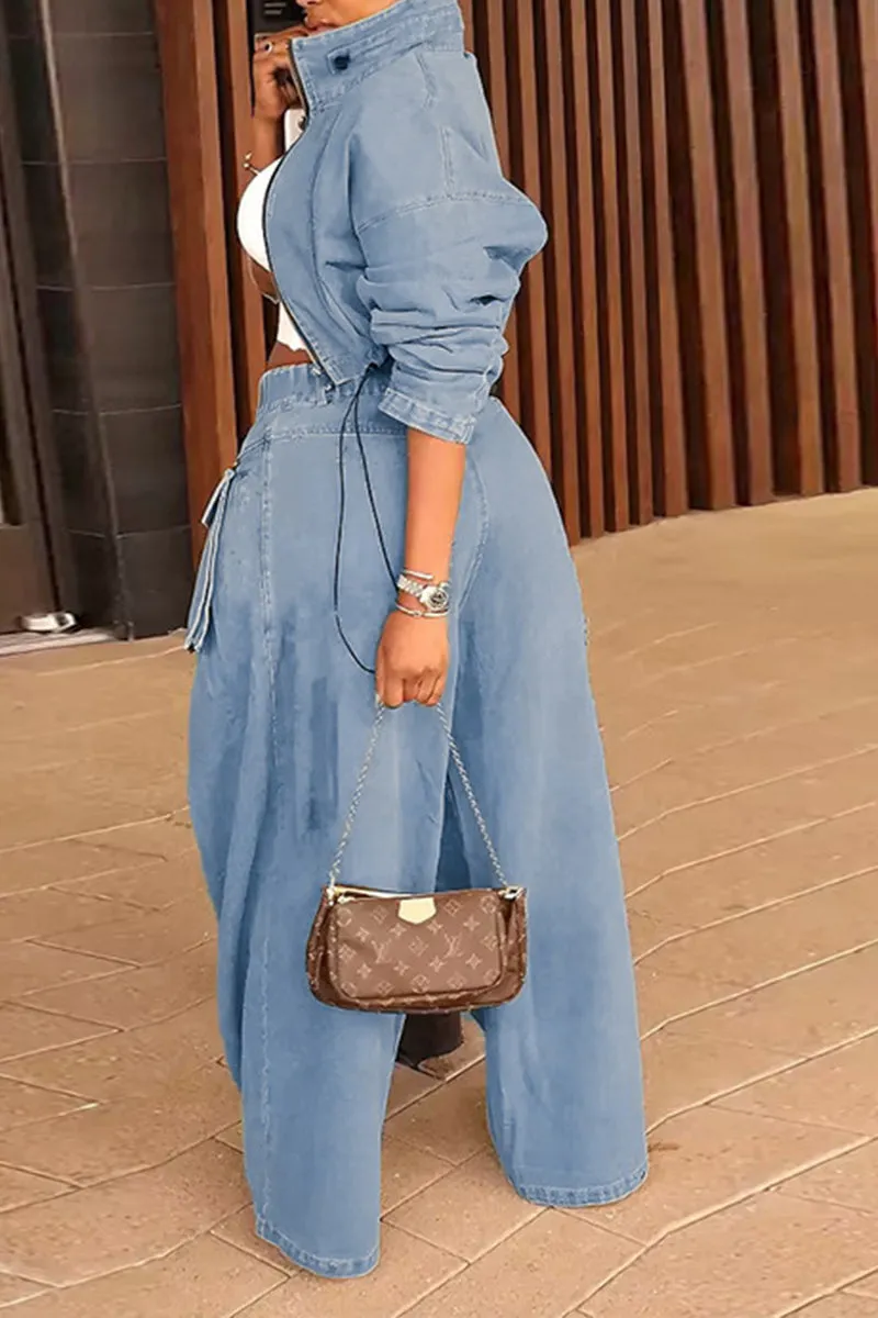 PQ3213 Baggy Denim Pants
