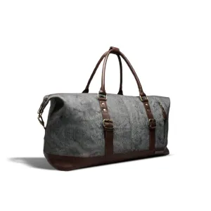 Premium Large Leather   Canvas Duffle 60 Litres