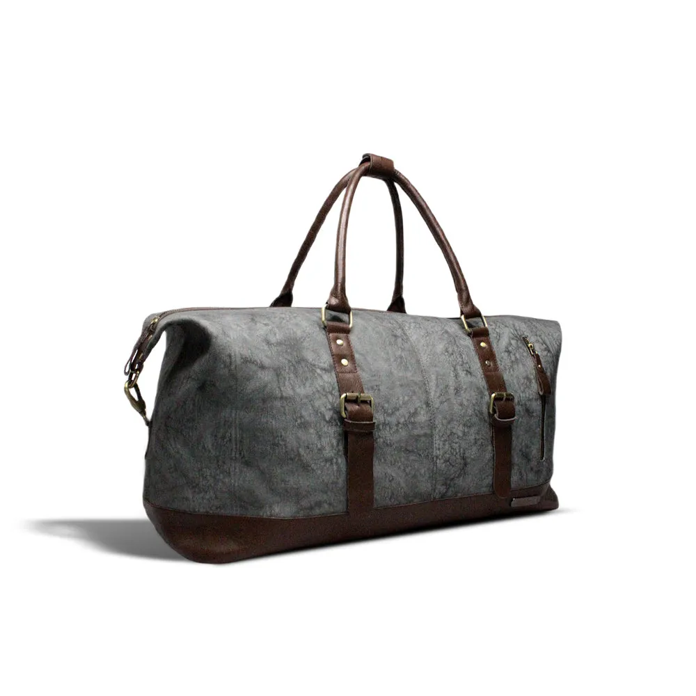 Premium Large Leather   Canvas Duffle 60 Litres