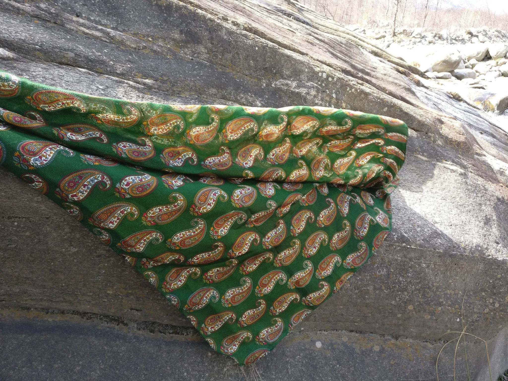 Pure Paisley Silk Scarf for Women