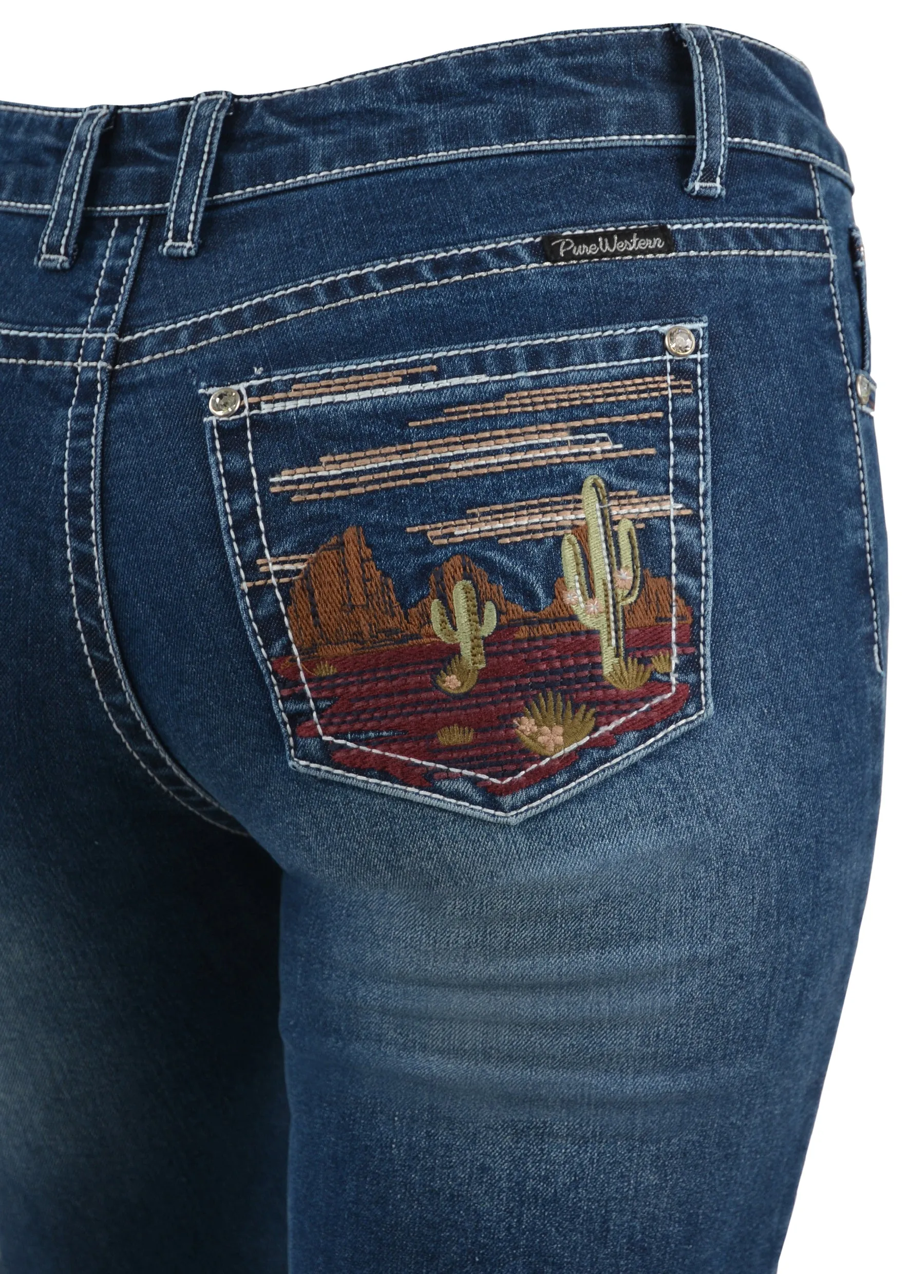 Pure Western Womens Madeleine Bootcut Jean 34" Leg