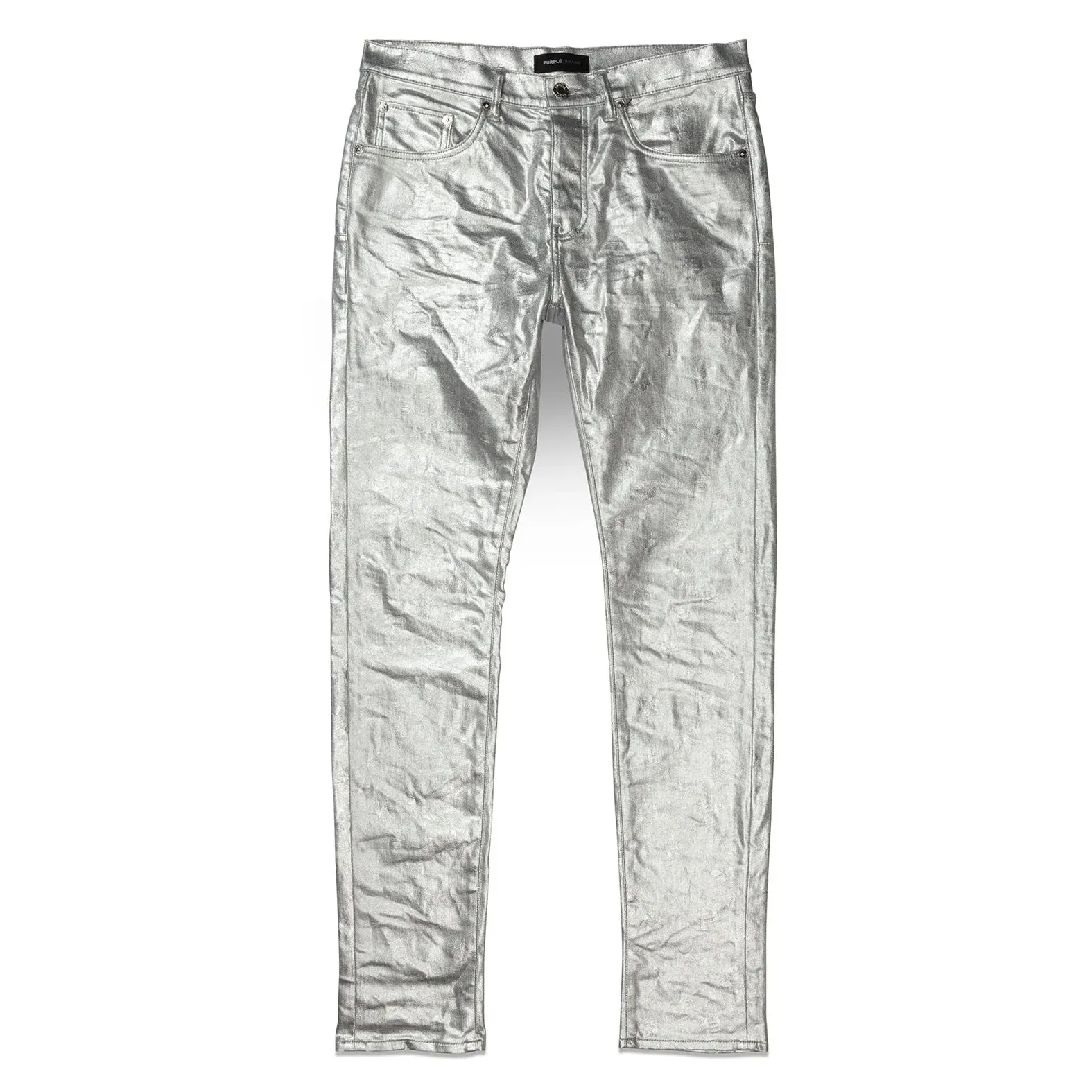 Purple Brand Metallic Monogram Jean