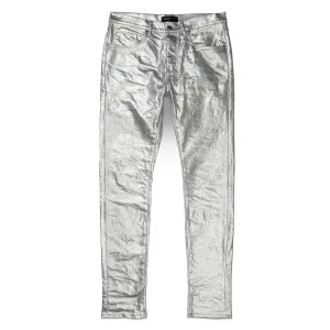 Purple Brand Metallic Monogram Jean