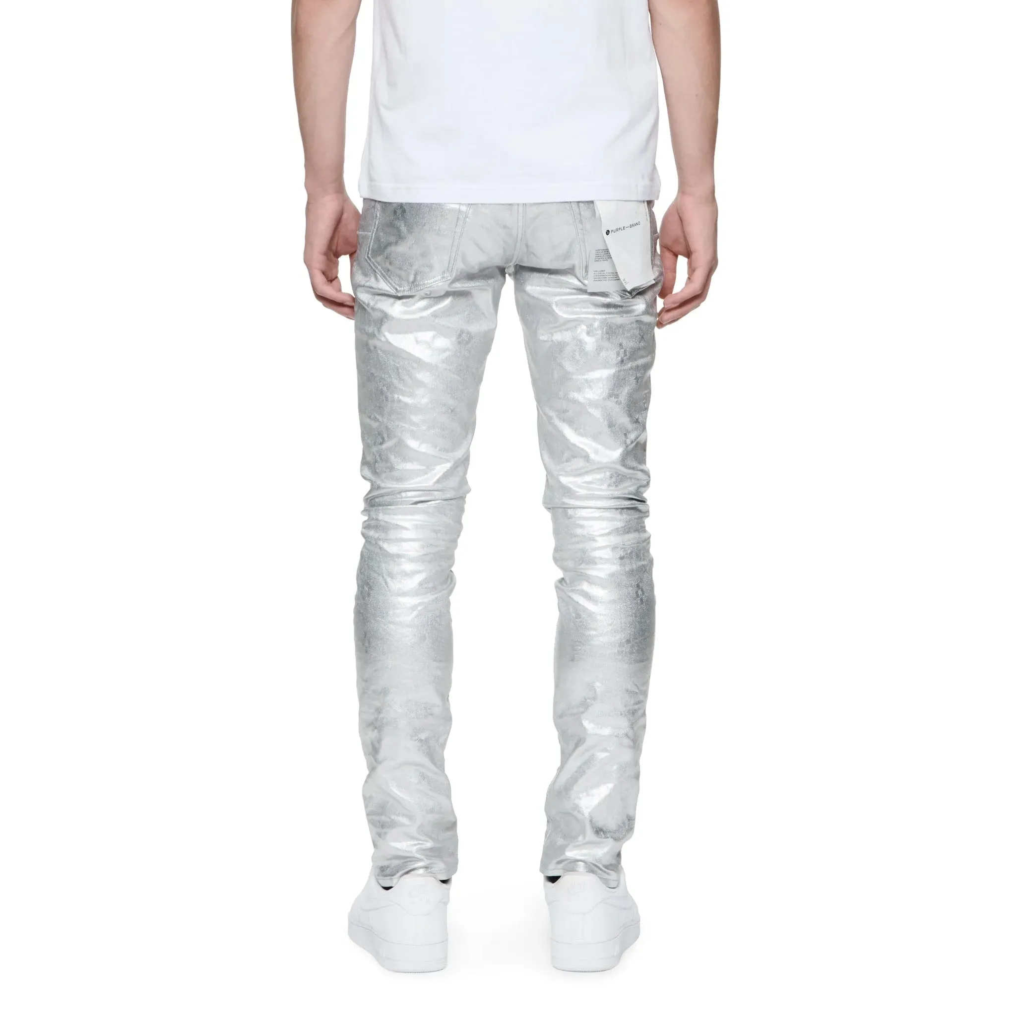 Purple Brand Metallic Monogram Jean