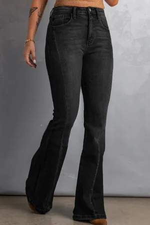 "Buckle Bunny" High Waist Flare Jeans