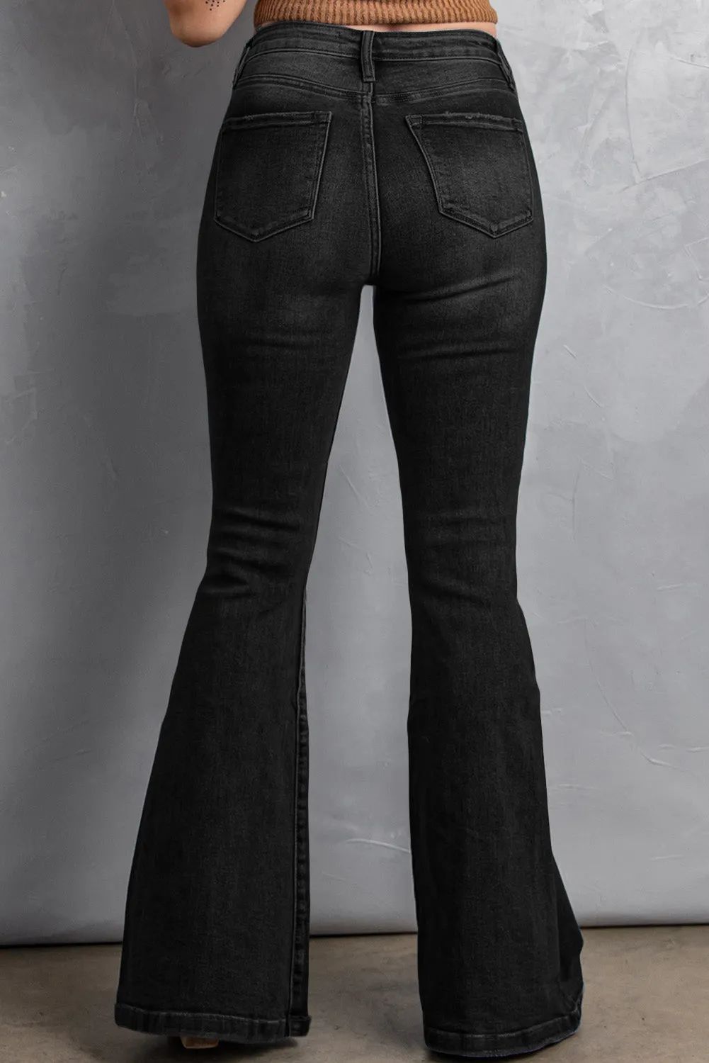 "Buckle Bunny" High Waist Flare Jeans