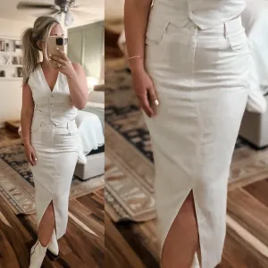 "Luna" Linen Skirt