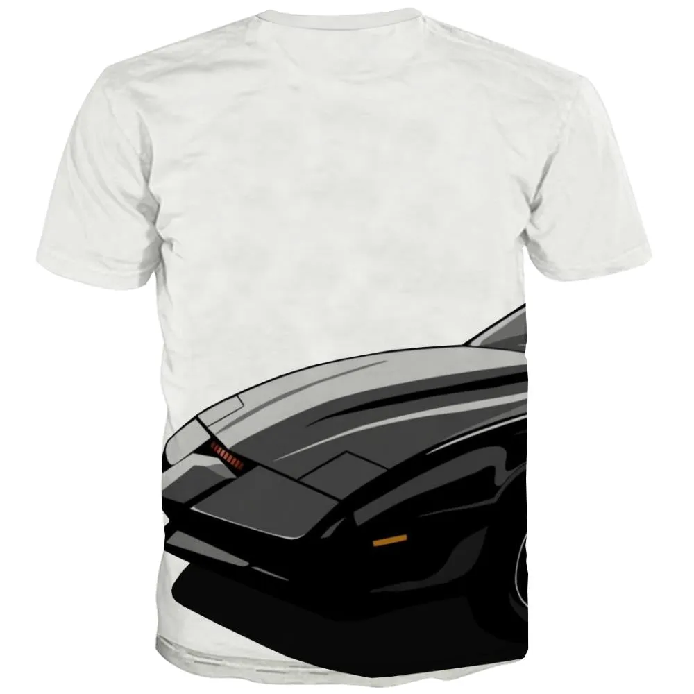Racing Car T shirts Men Metal Tshirts Novelty City Tshirts Casual Gray Tshirt Anime Retro T shirts Funny