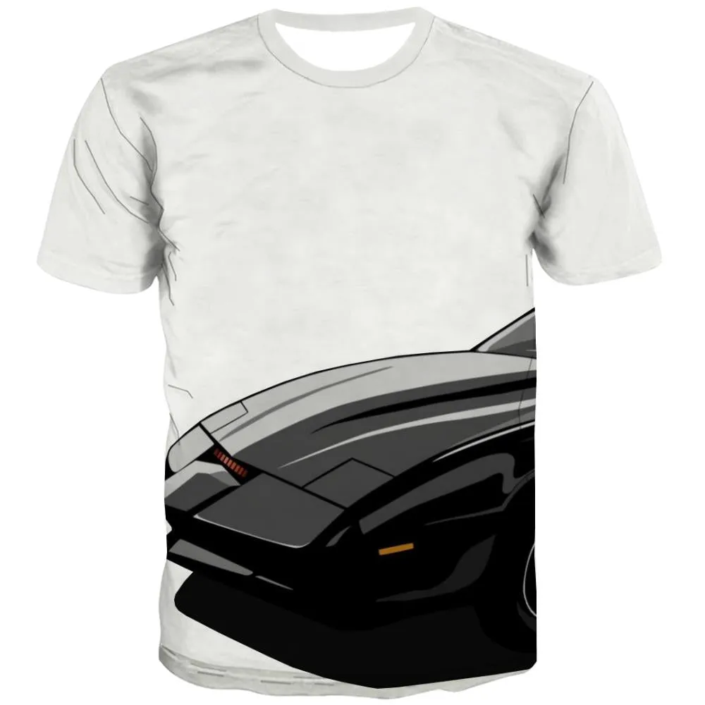 Racing Car T shirts Men Metal Tshirts Novelty City Tshirts Casual Gray Tshirt Anime Retro T shirts Funny