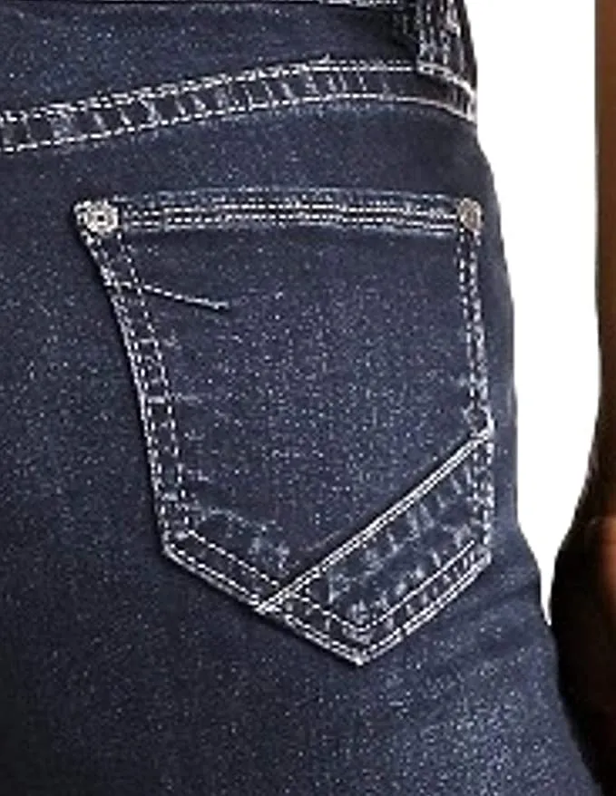 Rock Roll Denim Women's and Button Front Bootcut Jeans Style W8H4165