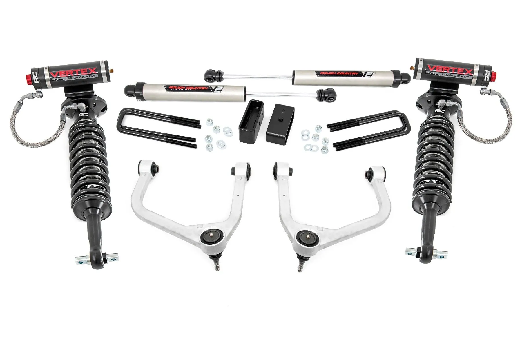 Rough Country Lift Kit Chevy Silverado 1500 2WD/4WD (19-22) [3.25" Lift] w/ or w/o Struts